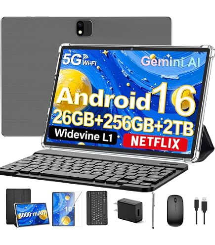 Amazon.com : 2026 Tablet 10 inch Android 15 Tablets with Keyboard